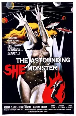 The Astounding She-Monster (1957) Men's Colored  Long Sleeve T-Shirt - idPoster.com