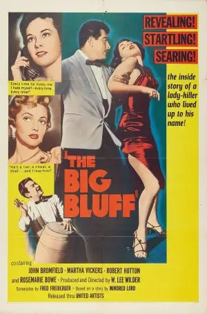 The Big Bluff (1955) Men's Colored  Long Sleeve T-Shirt - idPoster.com