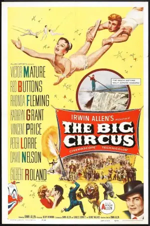 The Big Circus (1959) Men's Colored  Long Sleeve T-Shirt - idPoster.com