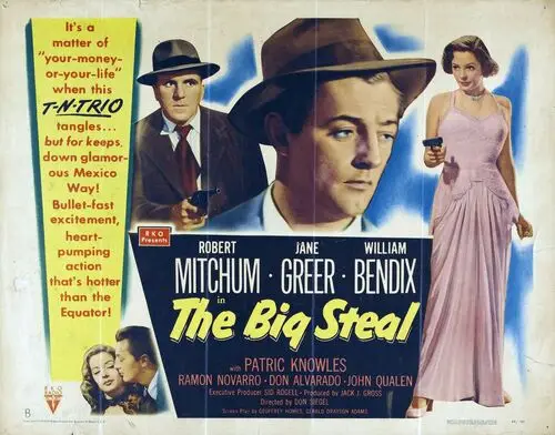 The Big Steal (1949) White T-Shirt - idPoster.com