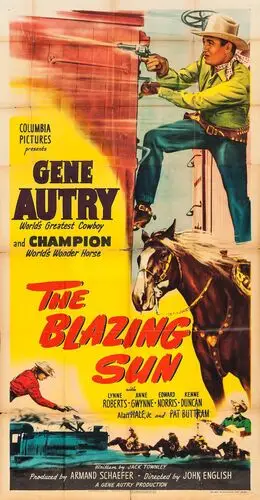 The Blazing Sun (1950) Men's Colored  Long Sleeve T-Shirt - idPoster.com