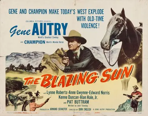 The Blazing Sun (1950) White T-Shirt - idPoster.com