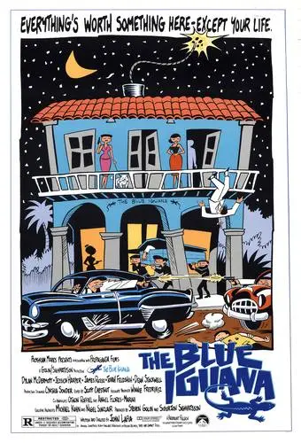 The Blue Iguana (1988) Women's Colored Hoodie - idPoster.com
