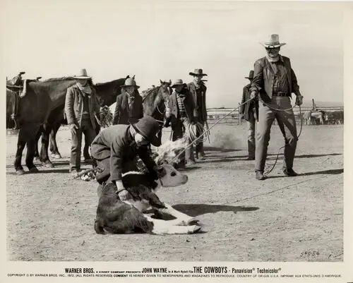 The Cowboys (1972) Drawstring Backpack - idPoster.com
