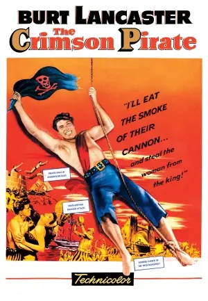 The Crimson Pirate (1952) Drawstring Backpack - idPoster.com