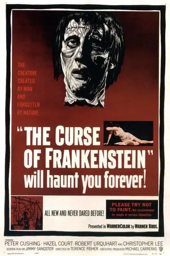 The Curse of Frankenstein (1957) Women's Colored Hoodie - idPoster.com