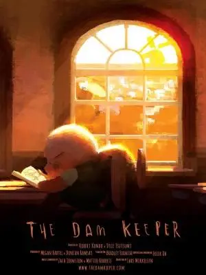 The Dam Keeper (2014) Men's Colored  Long Sleeve T-Shirt - idPoster.com