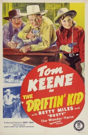 The Driftin' Kid (1941) Women's Colored  Long Sleeve T-Shirt - idPoster.com