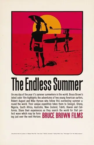 The Endless Summer (1966) Drawstring Backpack - idPoster.com