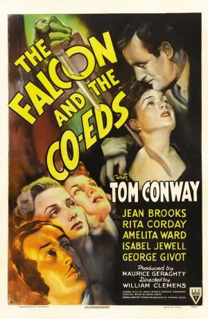 The Falcon and the Co-eds (1943) Women's Colored  Long Sleeve T-Shirt - idPoster.com