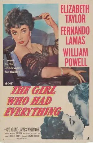 The Girl Who Had Everything (1953) White Tank-Top - idPoster.com