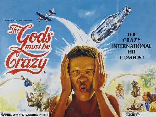 The Gods Must Be Crazy (1981) Drawstring Backpack - idPoster.com