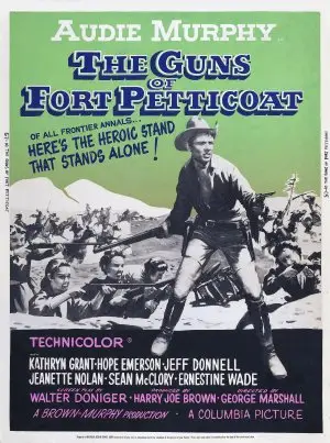 The Guns of Fort Petticoat (1957) White T-Shirt - idPoster.com
