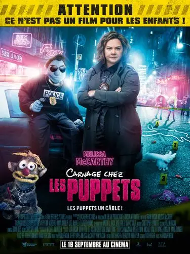 The Happytime Murders (2018) Men's Colored  Long Sleeve T-Shirt - idPoster.com