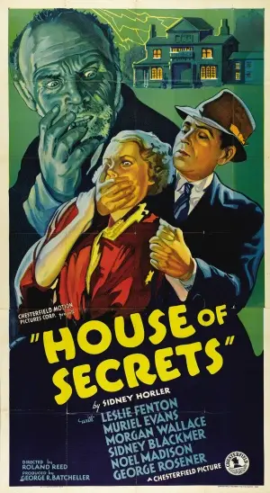 The House of Secrets (1936) Men's Colored  Long Sleeve T-Shirt - idPoster.com
