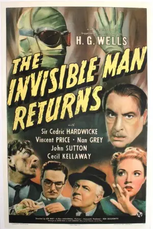 The Invisible Man Returns (1940) White T-Shirt - idPoster.com