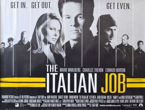 The Italian Job (2003) Men's Colored  Long Sleeve T-Shirt - idPoster.com