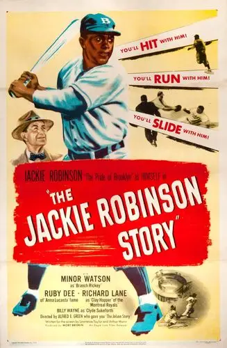 The Jackie Robinson Story (1950) Drawstring Backpack - idPoster.com
