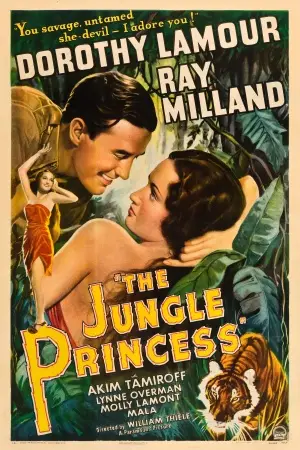 The Jungle Princess (1936) Women's Colored  Long Sleeve T-Shirt - idPoster.com