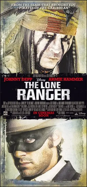 The Lone Ranger (2013) Men's Colored  Long Sleeve T-Shirt - idPoster.com