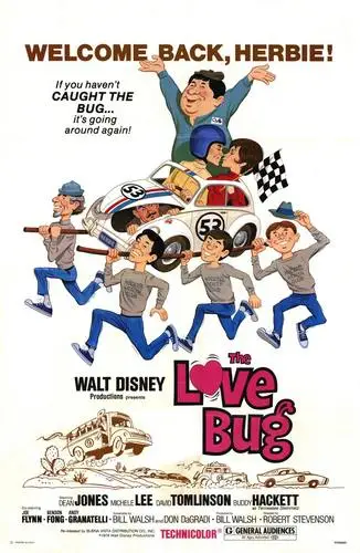 The Love Bug (1969) Drawstring Backpack - idPoster.com