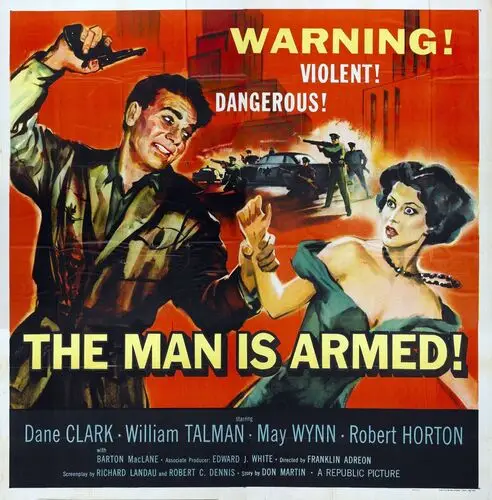 The Man Is Armed (1956) Protected Face mask - idPoster.com