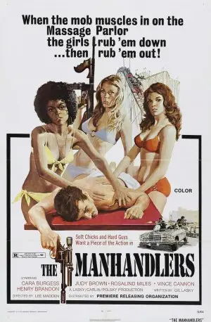 The Manhandlers (1975) Women's Colored Hoodie - idPoster.com