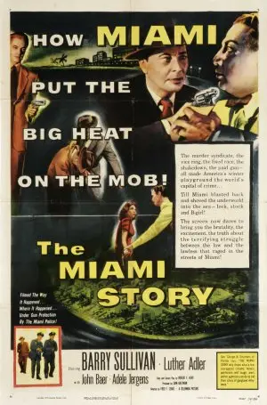 The Miami Story (1954) Drawstring Backpack - idPoster.com