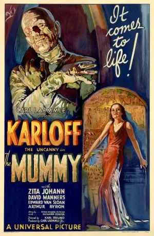 The Mummy (1932) Men's Colored  Long Sleeve T-Shirt - idPoster.com