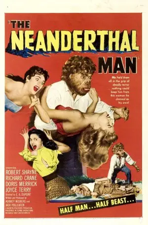 The Neanderthal Man (1953) Women's Colored T-Shirt - idPoster.com