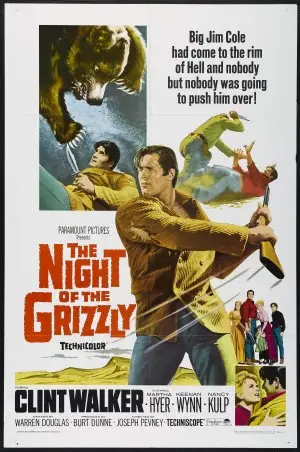 The Night of the Grizzly (1966) White T-Shirt - idPoster.com