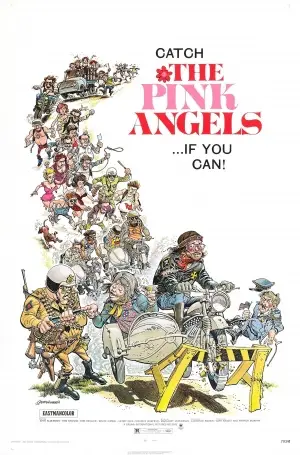The Pink Angels (1971) White Tank-Top - idPoster.com