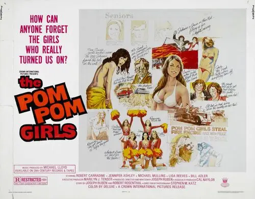 The Pom Pom Girls (1976) White Tank-Top - idPoster.com