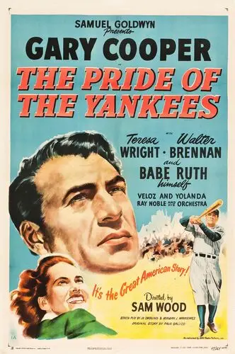 The Pride of the Yankees (1942) Women's Colored T-Shirt - idPoster.com