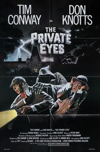 The Private Eyes (1981) White Tank-Top - idPoster.com