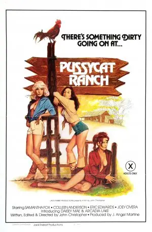 The Pussycat Ranch (1978) Women's Colored T-Shirt - idPoster.com