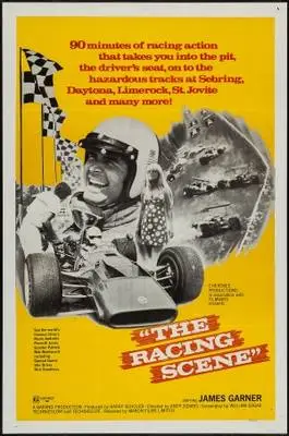 The Racing Scene (1969) Drawstring Backpack - idPoster.com
