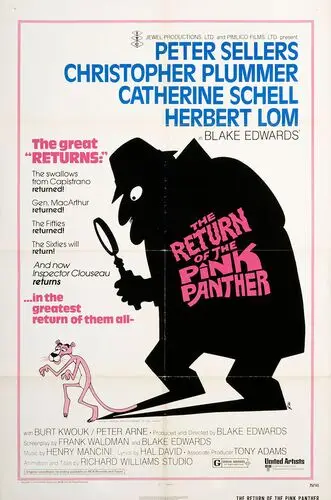 The Return of the Pink Panther (1975) Women's Colored  Long Sleeve T-Shirt - idPoster.com