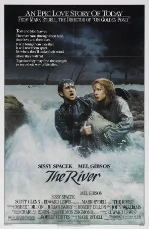 The River (1984) White T-Shirt - idPoster.com