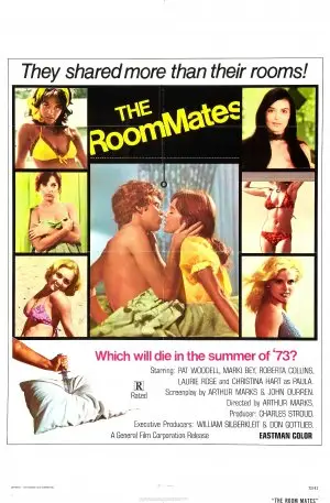 The Roommates (1973) Men's Colored  Long Sleeve T-Shirt - idPoster.com