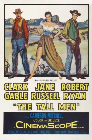 The Tall Men (1955) Women's Colored T-Shirt - idPoster.com