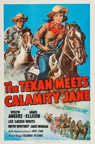 The Texan Meets Calamity Jane (1950) Women's Colored T-Shirt - idPoster.com