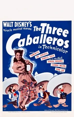 The Three Caballeros (1944) White T-Shirt - idPoster.com