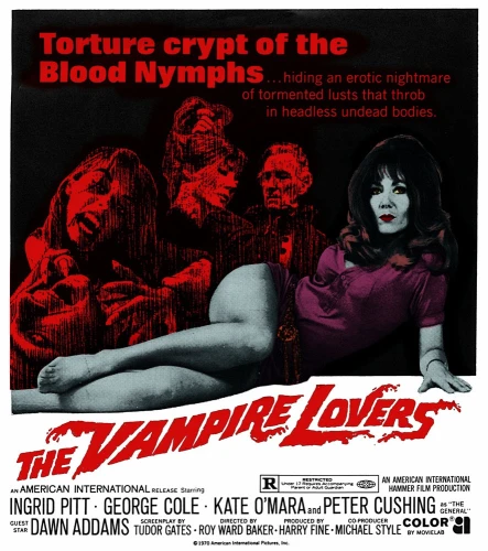 The Vampire Lovers (1970) Women's Colored Hoodie - idPoster.com