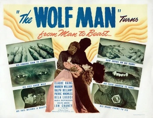 The Wolf Man (1941) Men's Colored  Long Sleeve T-Shirt - idPoster.com