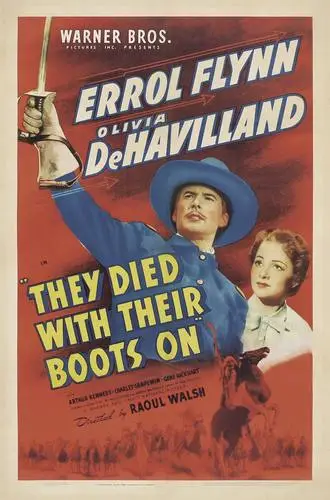 They Died with Their Boots On (1941) Men's Colored T-Shirt - idPoster.com