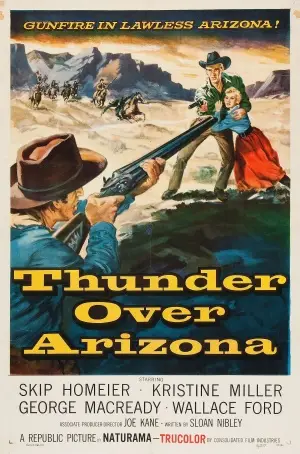 Thunder Over Arizona (1956) Women's Colored Tank-Top - idPoster.com