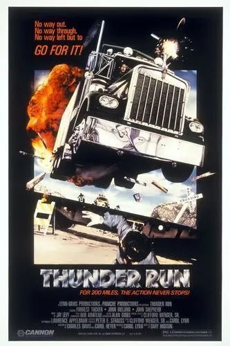 Thunder Run (1985) Women's Colored Tank-Top - idPoster.com