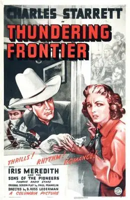 Thundering Frontier (1940) Men's Colored Hoodie - idPoster.com