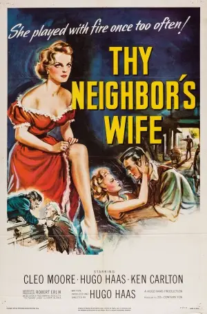 Thy Neighbor's Wife (1953) Women's Colored T-Shirt - idPoster.com